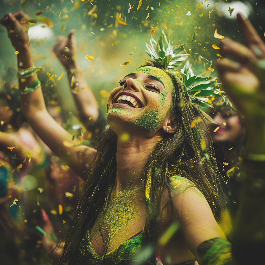 Woman Raving Partying