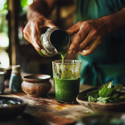 Making a Kratom drink